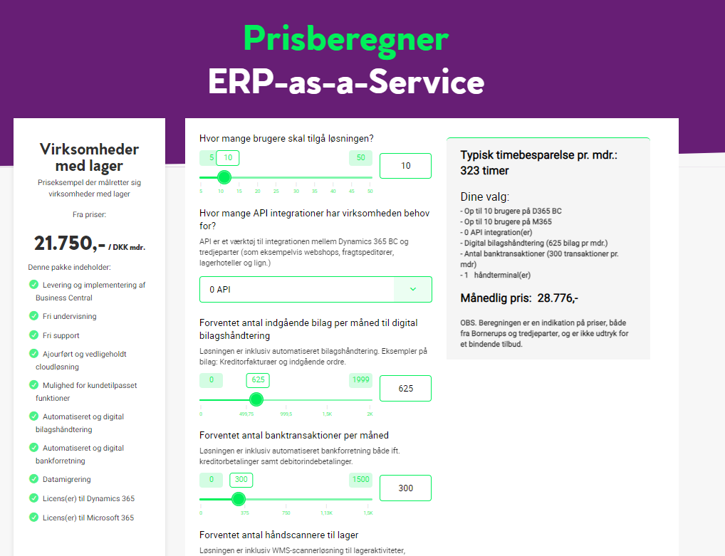 potentiale beregner